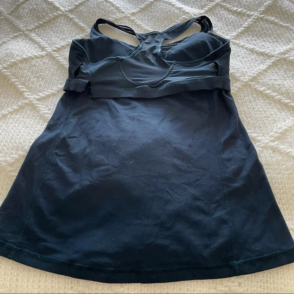 LULULEMON  Dark Navy Racerback Mesh‎ Athletic Top